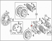 Скоба суппорта MERCEDES ORIGINAL задняя правая