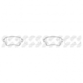 Колодки тормозные CITROEN JUMPY/PEUGEOT EXPERT NIBK задние диск