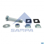 Р/к пальца рессоры BPW SAMPA M24x170 4пластины+палец+шайба+гайка